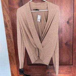 Cream/Camel colored Long Sleeve Blouse